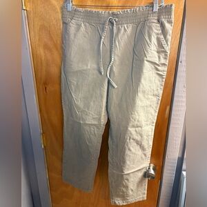 Khaki Drawstring Pants